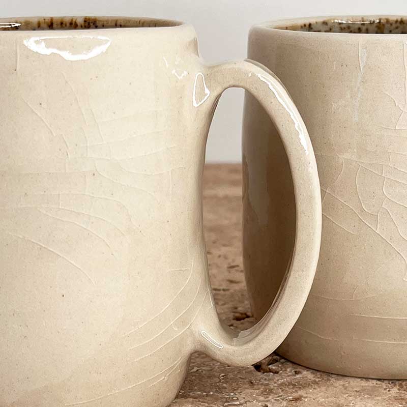 mug ceramique beige