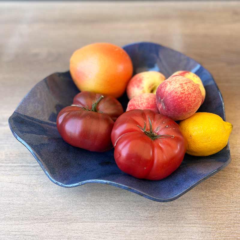 Coupe à fruits en grès