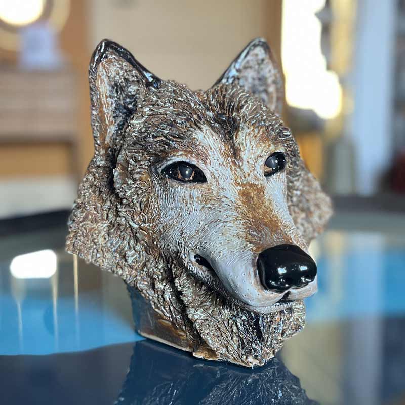 modelage tête de loup